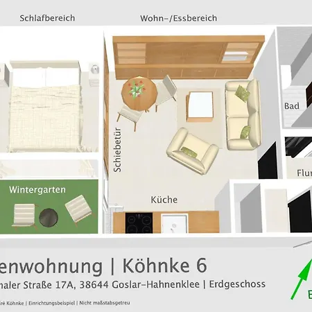 Fuer 2 Personen Mit Wintergarten By Interhome Apartman Goslar