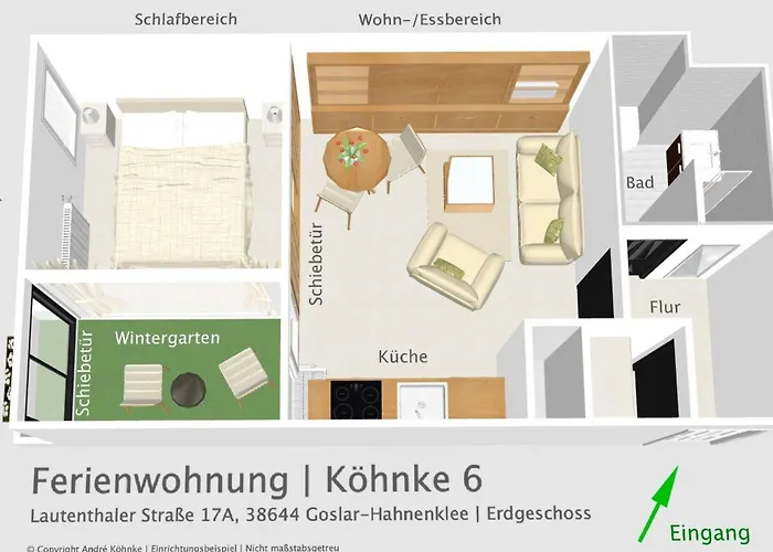 Fuer 2 Personen Mit Wintergarten By Interhome Lejlighed Goslar